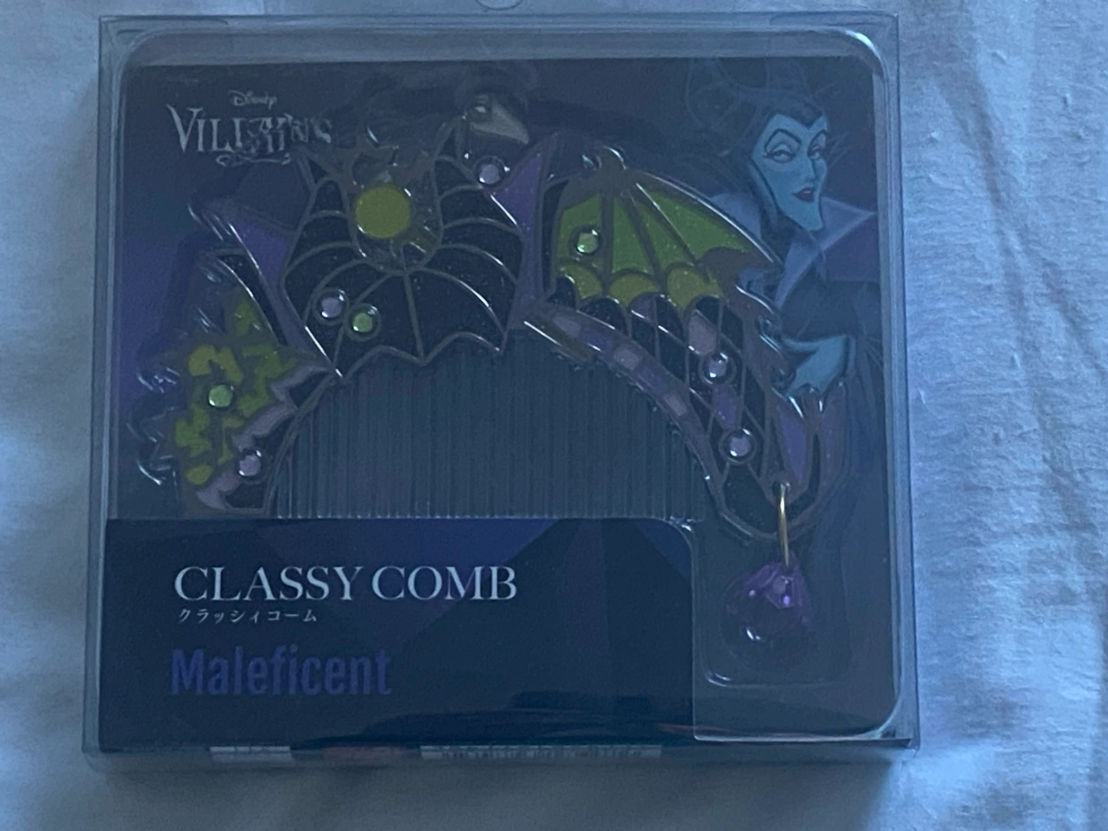 Cepillo para el cabello y horquilla para el cabello - Disney - Villains - Maléfica – Importación Japón – Nuevos en caja  ✨ – photo 5